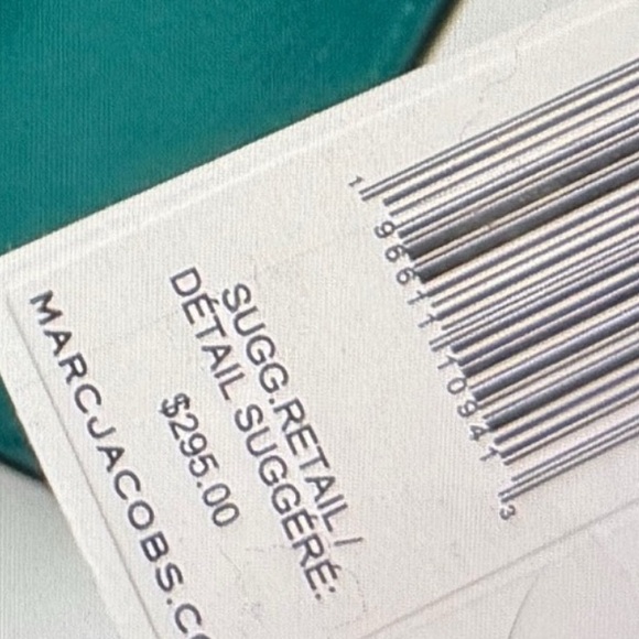 Marc Jacobs NWT Turquoise Mini Grind Tote Crossbody - Picture 3 of 5